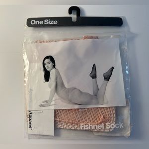American Apparel Fishnet Socks, Vintage, light Pink